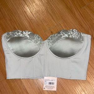Missguided satin bandeau top